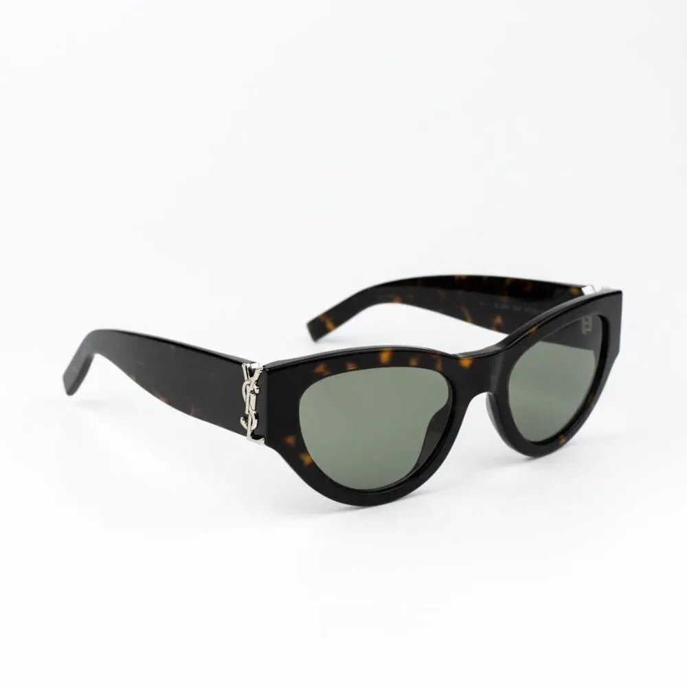 Saint Laurent Men Sunglasses Havana Green Cat Eye SLM94 008 BRAND NEW